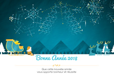 Carte voeux animée 2024 ecard entreprise HTML5